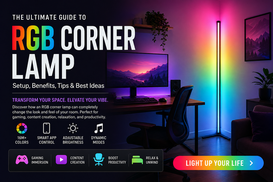 rgb corner lamp product design led lighting
